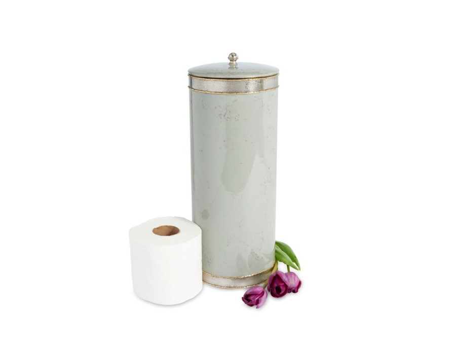 Julia Knight Bath Accessories | Cascade Toilet Tissue Covered Holder Mist