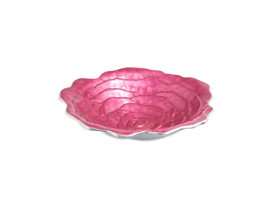 Julia Knight Bowls | Rose 15" Bowl Raspberry