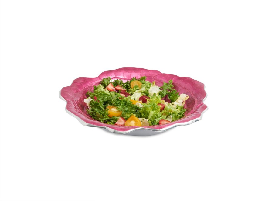 Julia Knight Bowls | Rose 15" Bowl Raspberry