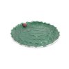 Julia Knight Platters & Trays | Holly Sprig 13" Round Platter Emerald