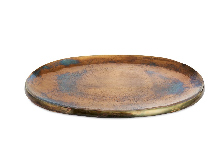 Julia Knight Decor | Eclipse 15" Platter Bronze