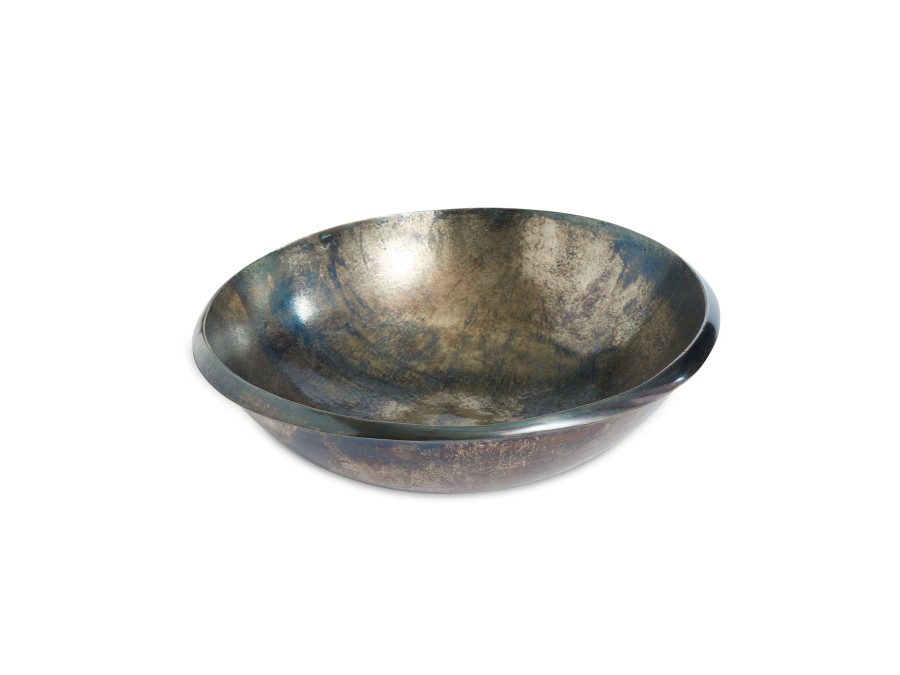 Julia Knight Table Accessories | Eclipse 11" Bowl Steel Blue