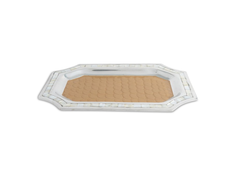 Julia Knight Decor | Classic 16" Octagonal Tray Toffee