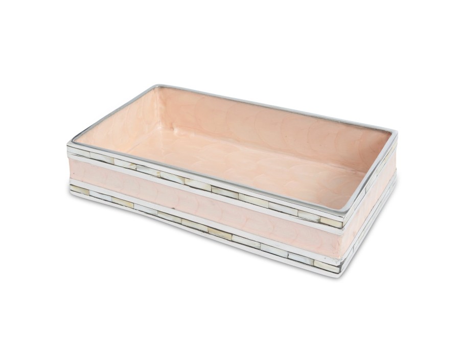 Julia Knight Bath Accessories | Classic 9" Guest Towel Tray Pink Ice