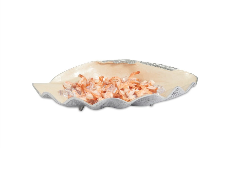 Julia Knight Decor | Tahitian Clam Shell 25" Bowl Snow