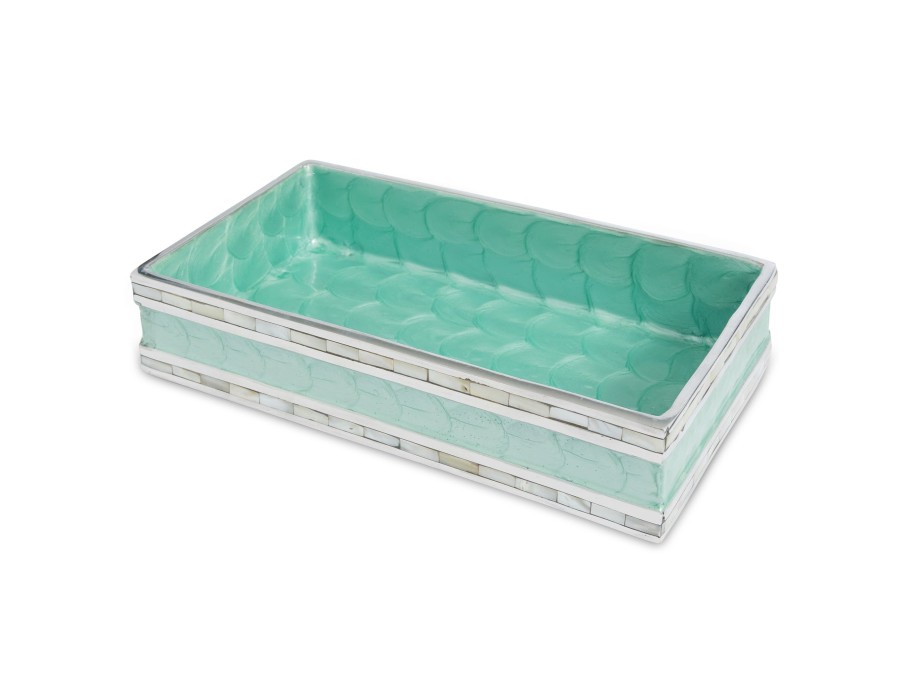 Julia Knight Bath Accessories | Classic 9" Guest Towel Tray Aqua