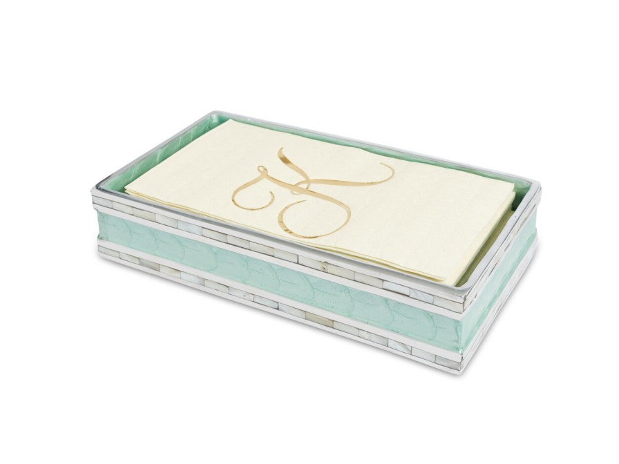 Julia Knight Bath Accessories | Classic 9" Guest Towel Tray Aqua