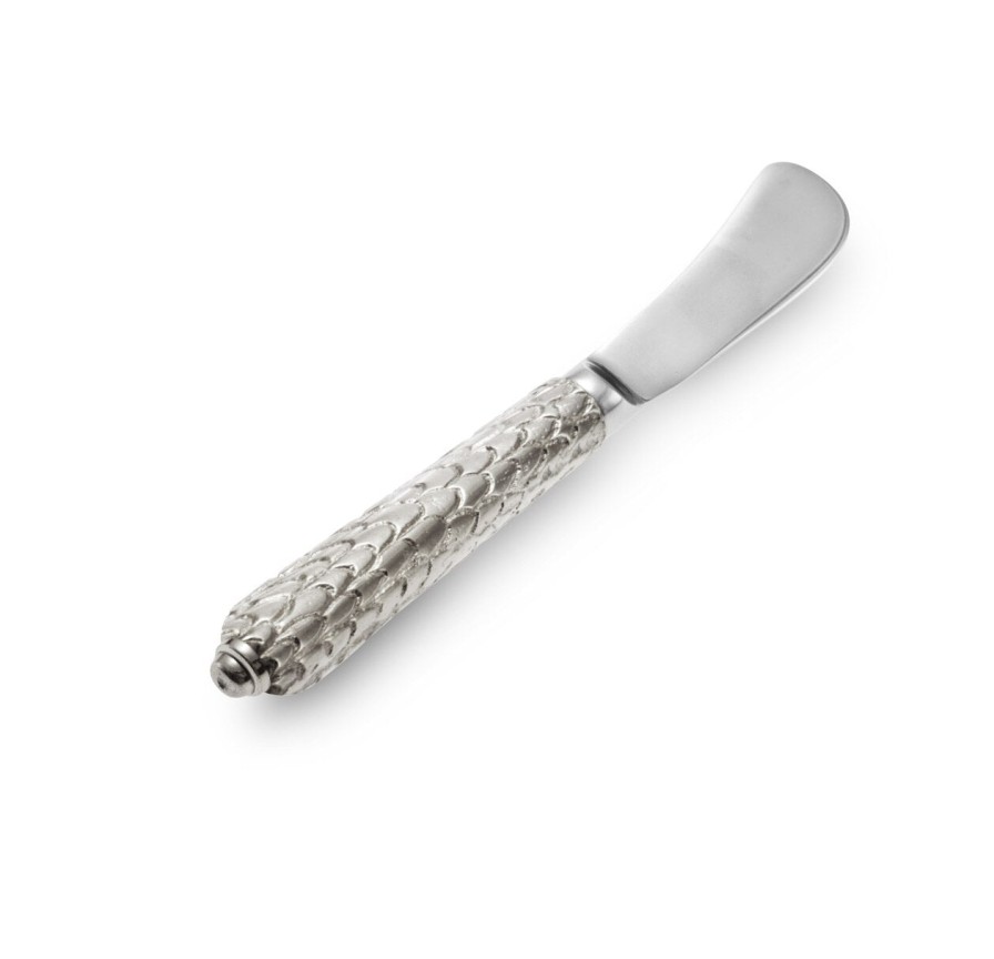 Julia Knight Table Accessories | Florentine Spreader Knife Silver