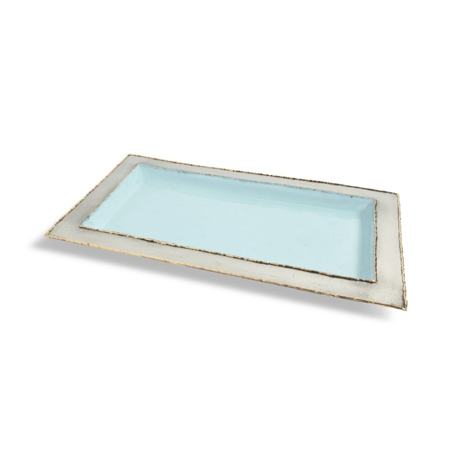 Julia Knight Bath Accessories | Cascade 12" Vanity Tray Glacial Blue