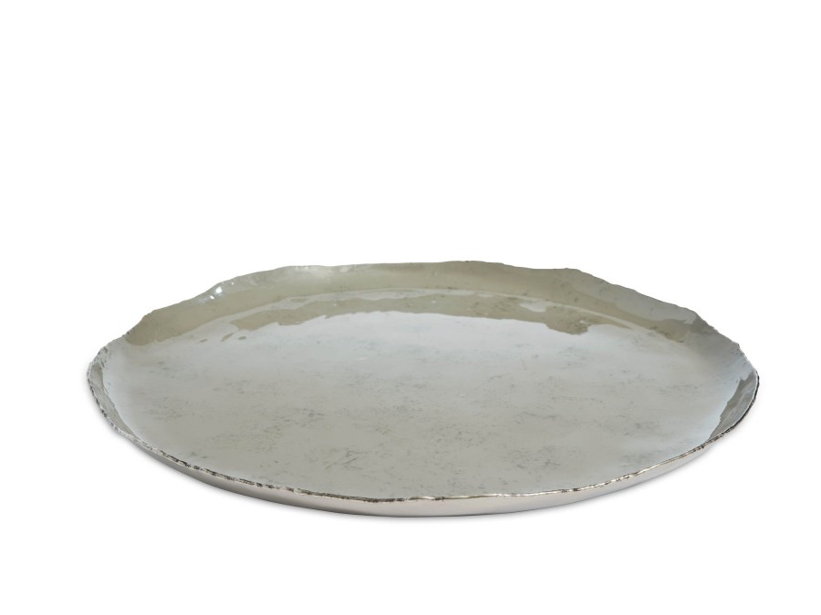 Julia Knight Decor | Cascade 13" Round Tray Mist