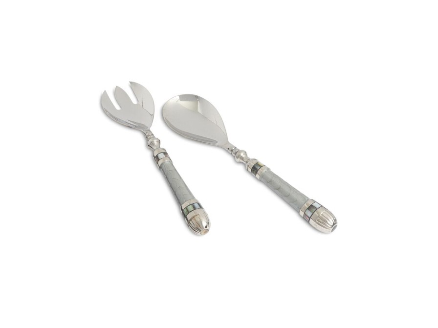 Julia Knight Serving Utensils | Classic Salad Serving Set Platinum