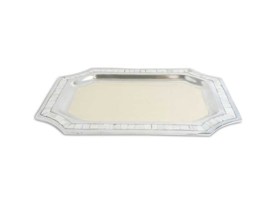 Julia Knight Decor | Classic 20" Octagonal Tray Snow