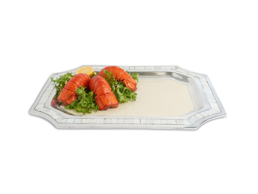 Julia Knight Decor | Classic 20" Octagonal Tray Snow