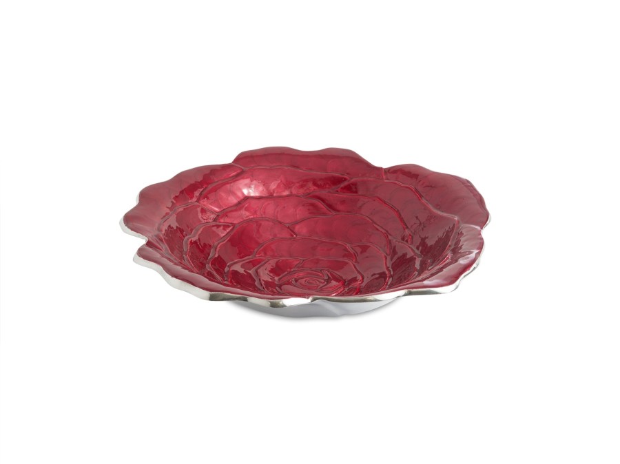 Julia Knight Decor | Rose 15" Bowl Pomegranate