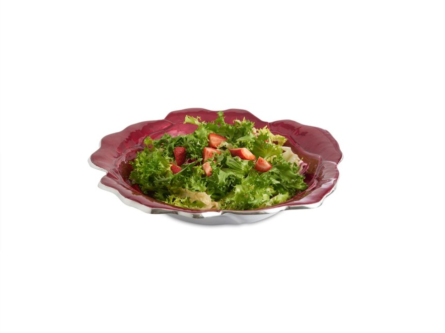 Julia Knight Decor | Rose 15" Bowl Pomegranate