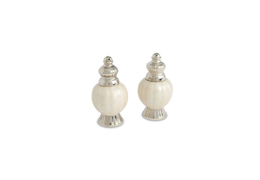 Julia Knight Serveware | Peony 4" Salt & Pepper Set Snow